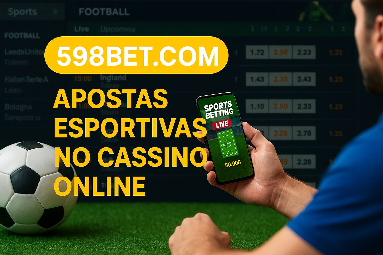Aposte em apostas esportivas no cassino online 598BET.COM