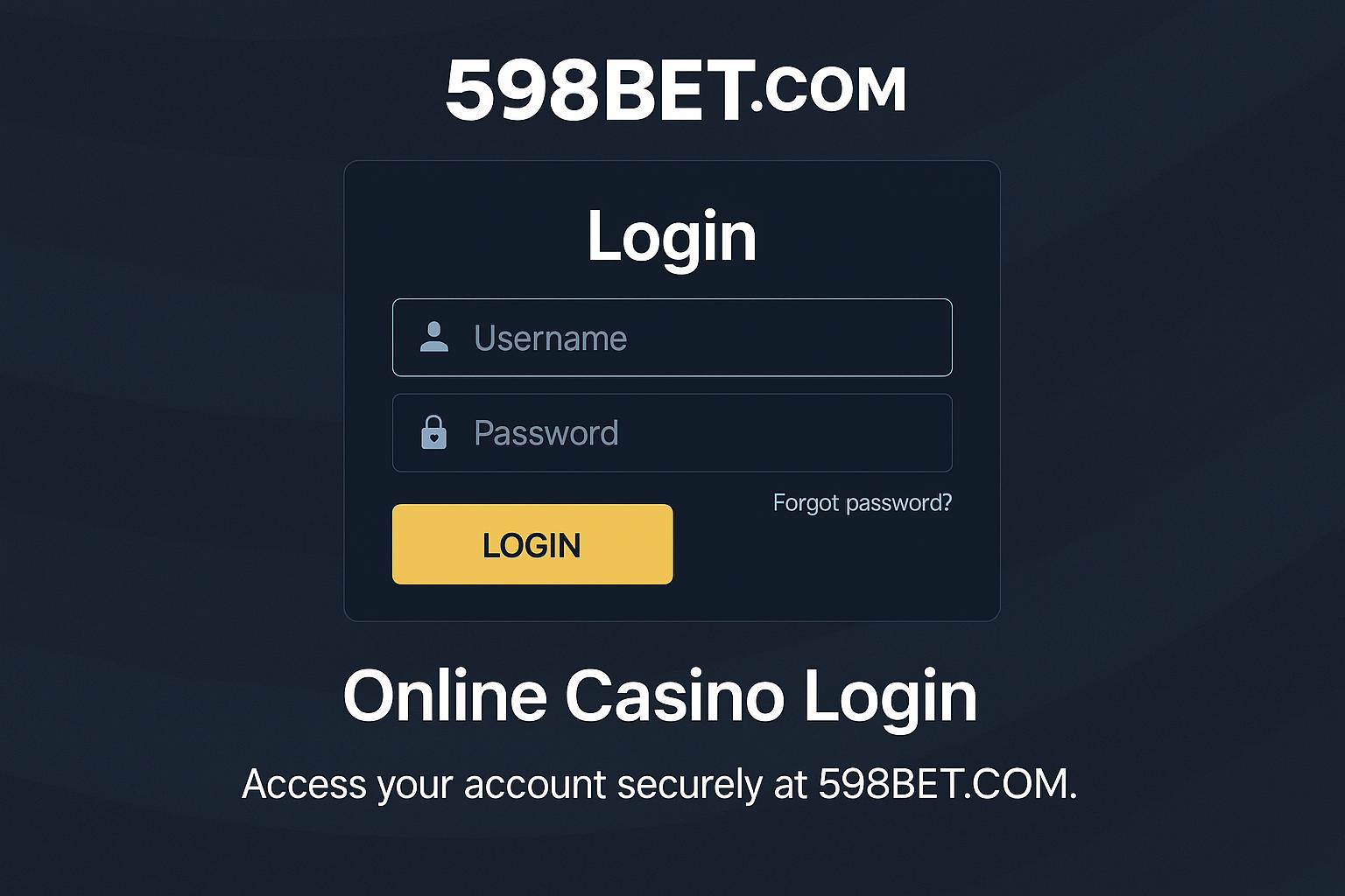 Registro na 598BET.COM Garante Acesso a uma Vasta Seleção de jogo